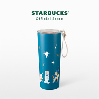 [แท้]Starbucks Stainless Steel Nutcracker and Friends w/Bubble Lid Tumbler 16oz. สตาร์บัคส์สแตนเลสสตีล ขนาด 16ออนซ์