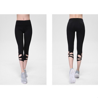 Bigbraco - HI074 - Legging ปลายขาฉลุ ดีไซน์ปลายขาฉลุ ปลายขาเป็นแบบผ้าไร้ขอบ ทำให้ไม่บาดไม่รัดขา