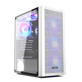 CASE PC COOLER DIAMOND MA100W MESH BLACK / WHITE - 3 FAN ARGB