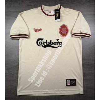 [Retro] - เสื้อฟุตบอล Liverpool Away ลิเวอร์พูล เยือน สีครีม 1996/97