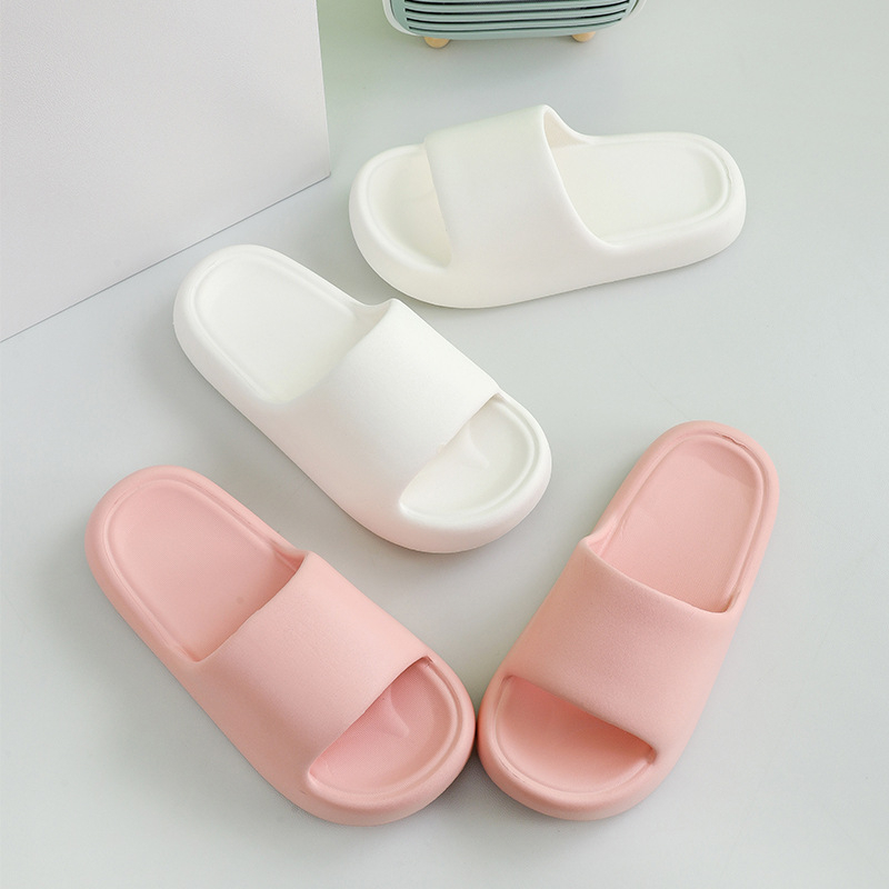 HomeDee พร้อมส่ง รองเท้าแตะ ส้นหนา ลไตล์เกาหลี ผลิตจาก EVA ไม่เกิดการกัดเท้าขณะสวมใส่