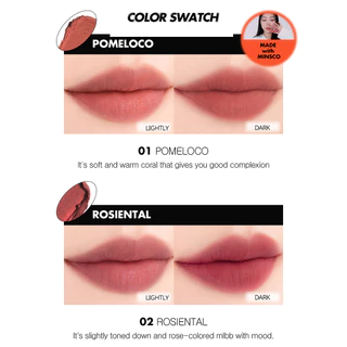 [rom&nd official] rom&nd Blur Fudge Tint / ลิปสติก ลิปเกาหลี ของแท้ 100% ส่งตรงจากเกาหลี (11 สี)
