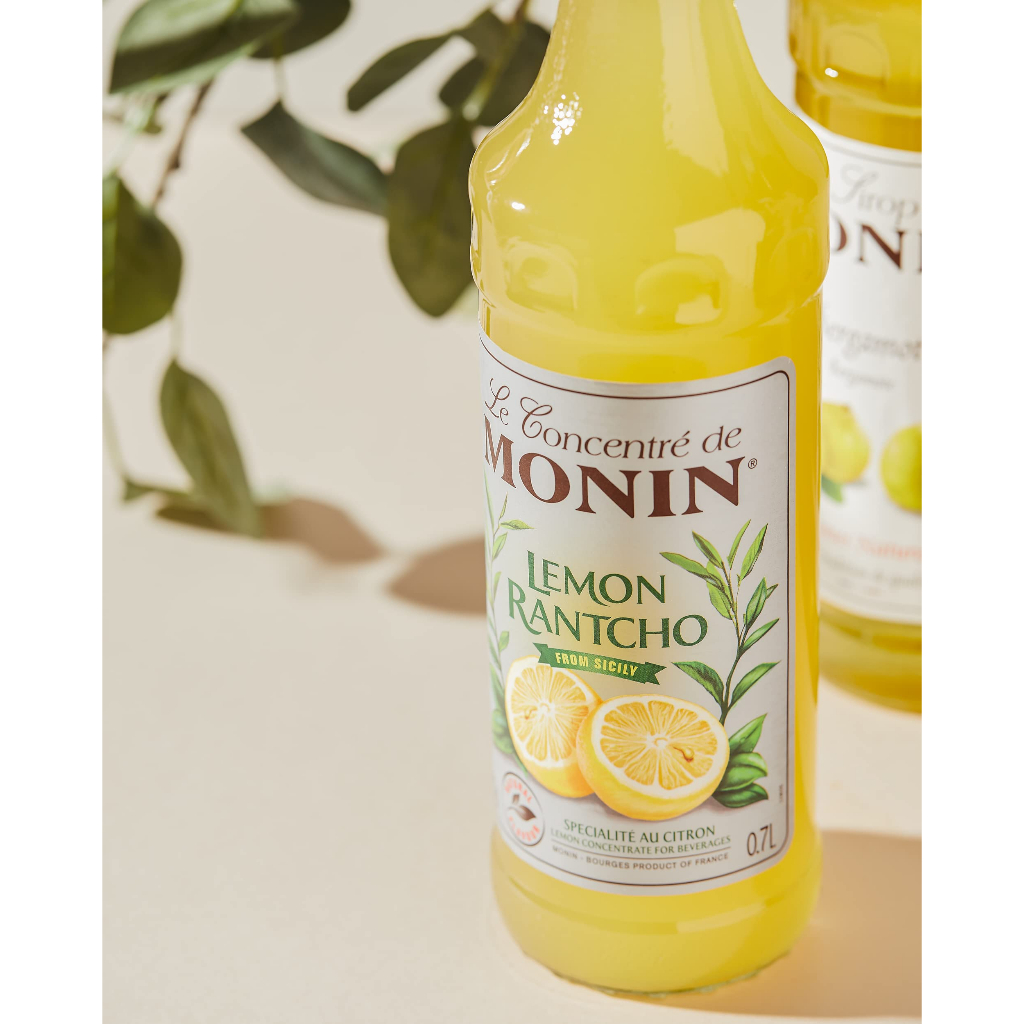 (KoffeeHouse) น้ำเชื่อม MONIN กลิ่น “Lemon Rantcho” ไซรัปโมนิน (Monin Rantcho Lemon Syrup) บรรจุขวด 