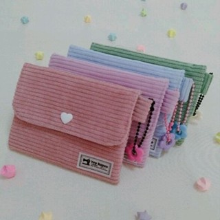 Mini Purse กระเป๋าสตางค์ ใบเล็ก ลูกฟูกลายขวาง