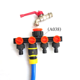 ชุดสายยาง 4 หุน หัวต่อสวมเร็วตัวเมีย 2 ด้าน สายยาง PVC grade A เนื้อนิ่ม หนา ไม่พับ ไม่พันกัน M003