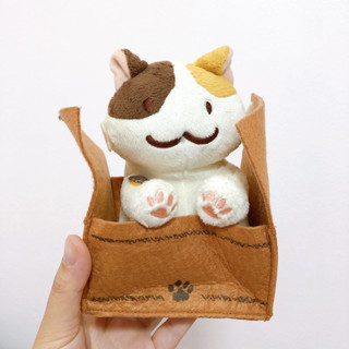 🛒 ตุ๊กตาแมว Tsumineko Tower Cat  Plush Furyu  Stuffed Toy Doll Japan ท่านั่งในกล่อง หายาก งานสะสม 🇯🇵