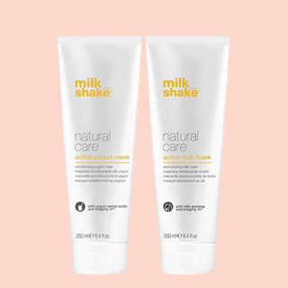 Milk shake natural milk mask yogurt mask 250 ml.ทรีทเมนปรับโครงสร้าง เส้นผม ที่อุดมด้วยสารสกัดจากธรรมชาติกว่า 90%