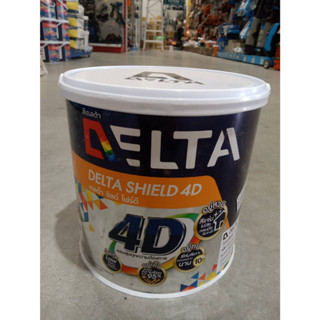 สีทาบ้านภายนอก Delta 4D 3.6 L กึ่งเงา/ภายนอก อายุการใช้งาน 10 ปี สีน้ำอะคริลิค