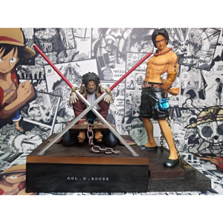 โรเจอร์ / เอส วันพีช จับฉลลาก ของแท้  Ichiban Kuji One Piece Memories Gol D. Roger / Portgas D. Ace Marineford Rare