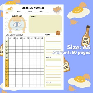 Custard Girl: Reading Planner บันทึกการอ่านหนังสือแบบชั่วโมง