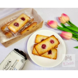 Coconut-Raspberry Financier