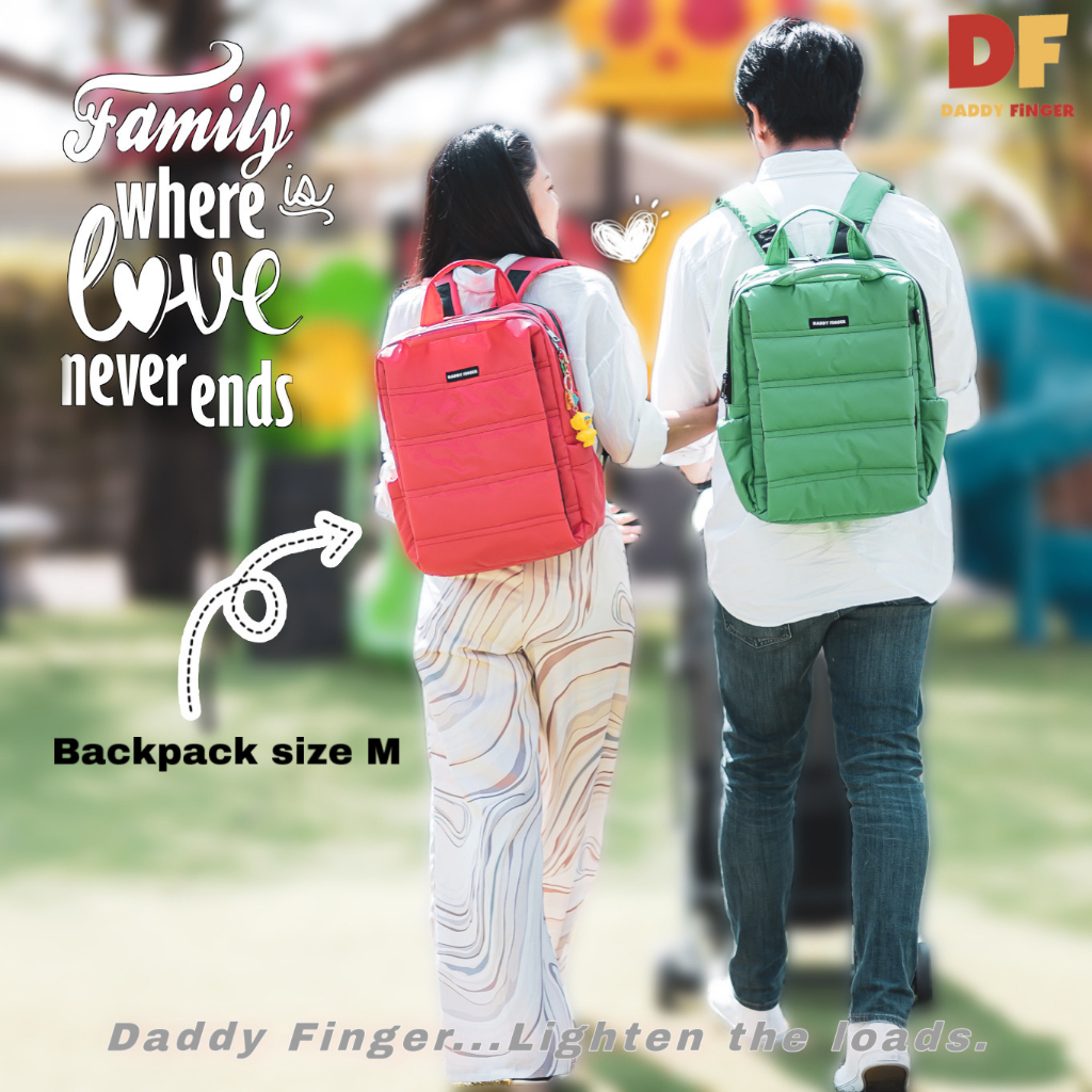 Daddy Finger حقيبة ظهر للأم Classic ‏M — صورة 8