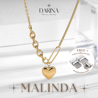 Malinda สร้อยคอ Darina Jewelry DRN0028 ไม่ลอกไม่ดำ ✨พร้อมกล่องเครื่องประดับ เขียนการ์ดได้