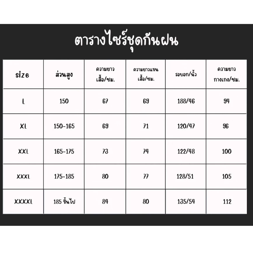 ชุดกันฝน เสื้อกันฝน มีแถบสะท้อนแสงพร้อมหมวกได้ครบชุดพร้อม กางเกง thumbnail 6