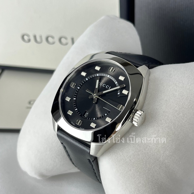 New Gucci 142LG BLK G/STL VINTAGE ขนาด41mm.นาฬิกาข้อมือGucciแท้💯