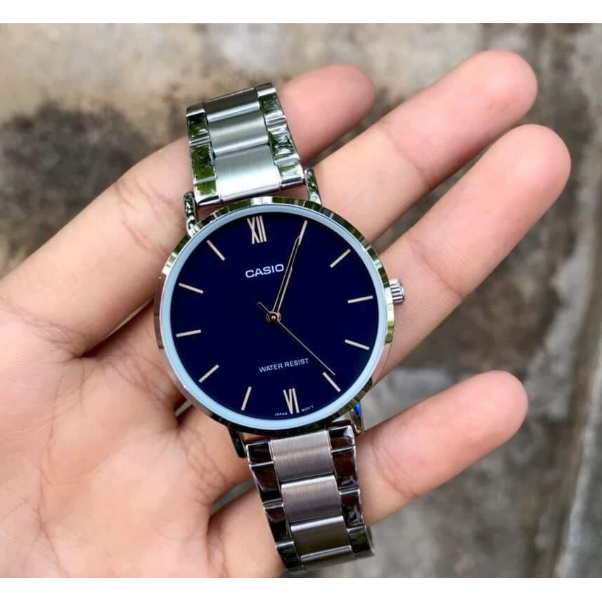 นาฬิกา Casio รุ่น LTP-VT01D นาฬิกาผู้หญิง สายแสตนเลส หน้าปัดสไตล์เรียบหรู -ของแท้ 100% รับประกันสินค้า 1 ปี