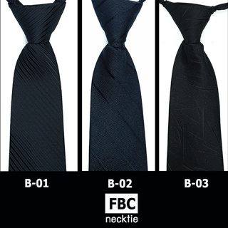 6 แบบ เนคไทแบบซิป สีดำ ไม่ต้องผูก ดีไซน์ทันสมัย เหมาะกับทุกโอกาส Men Zipper Tie Lazy Ties Fashion (FBC BRAND)