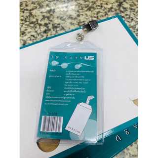 ป้ายชื่อ พร้อมตัวหนีบ บัตรพนักงาน US บัตร ชื่ิอพนักงาน ใส่บัตร แสดงตัวตน แนวตั้ง/แนวนอน เข็มกลัด ชื่อหนีบ US.Station