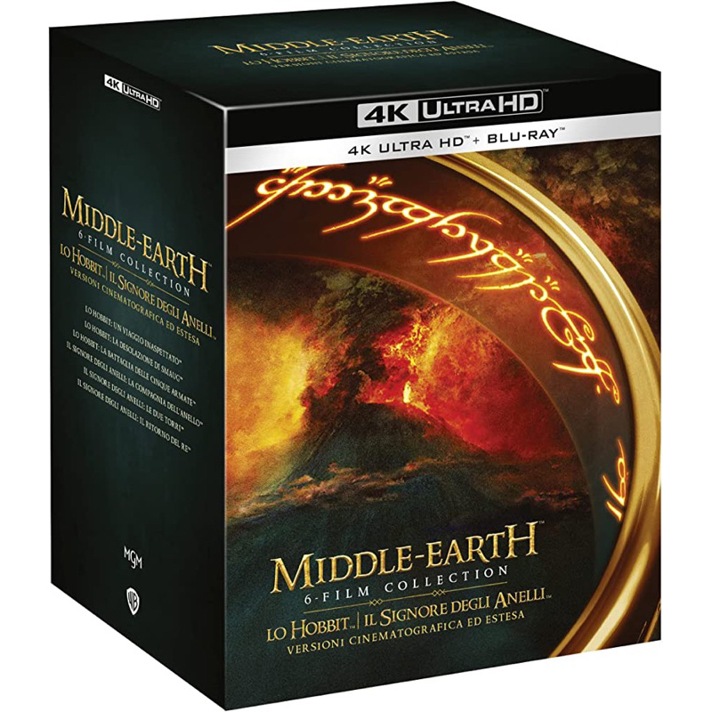 [Pre-Order] Middle Earth 6-Film Collection (The Lord Of The Rings + Hobbit) (4K Ultra HD + Blu-Ray)