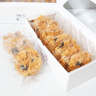 🍪คุกกี้คอร์นเฟลก Cornflake Cookies หอม กรอบ อร่อย  1 กล่อง มี 10 ชิ้น