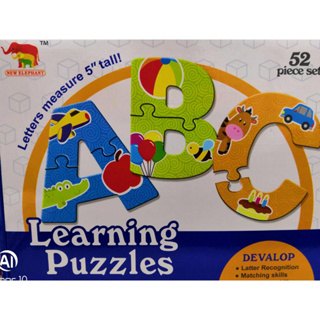 LEARNING PUZZLES ABC เกมตัวต่อจัดเรียงตัวอักษร A-Z ช่วยสอนให้เด็กเรียนรู้ตัวอักษร อังกฤษ ด้วยการต่อตัวอักษร NO.03