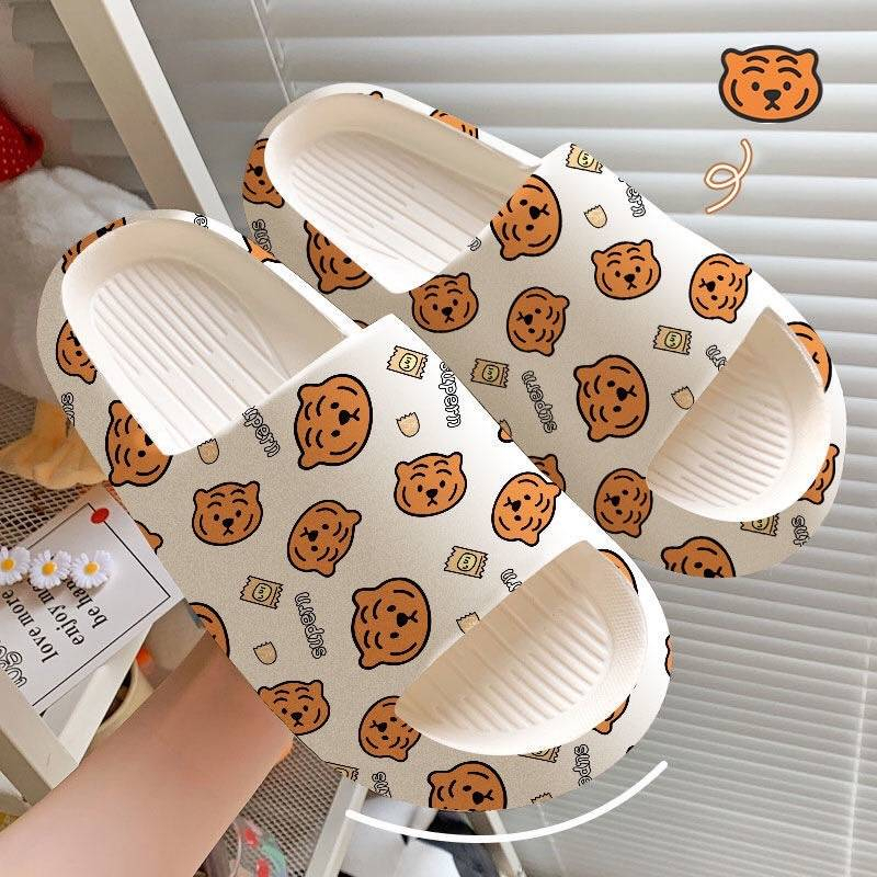 shop_chill 031 รองเท้าแตะสลิปเปอร์ *ลายการ์ตูนพี่เสือ* กันลื่น ใส่ได้ทั้งหญิงและชาย มีไซร์ใหญ่ 36-45 ส่งเร็วในไทย
