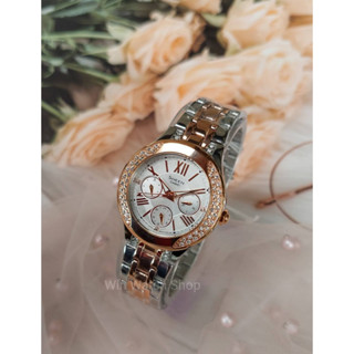 นาฬิกา Casio Sheen รุ่น SHE-3809SG-7A นาฬืกาผู้หญิงสีพิงค์โกลด์ /สีเงิน ประดับคริสตัล SWAROVSK - ของแท้ 100% ประกันศูนย์ CMG 1 ปี