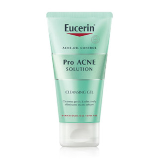 Eucerin Pro Acne Solution Cleansing Gel 75 ml ยูเซอริน โปรแอคเนคลีนซิงเจล 75 มล