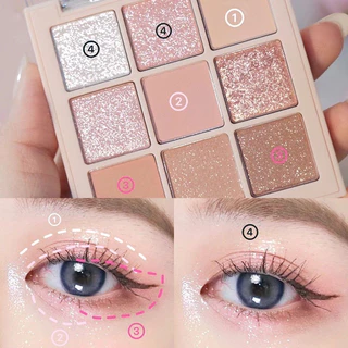 L292 พาเลทอายแชโดว์ DIKALU COCO VENUS ประกายมุก เนื้อแมตต์ มี 9 สี