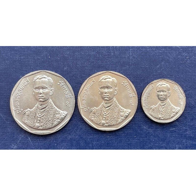 เหรียญกษาปณ์ที่ระลึกรัชมังคลาภิเษก 2 ,5 10 บาท ในหลวงรัชกาลที่9 ครบชุด ปีพ.ศ. 2531