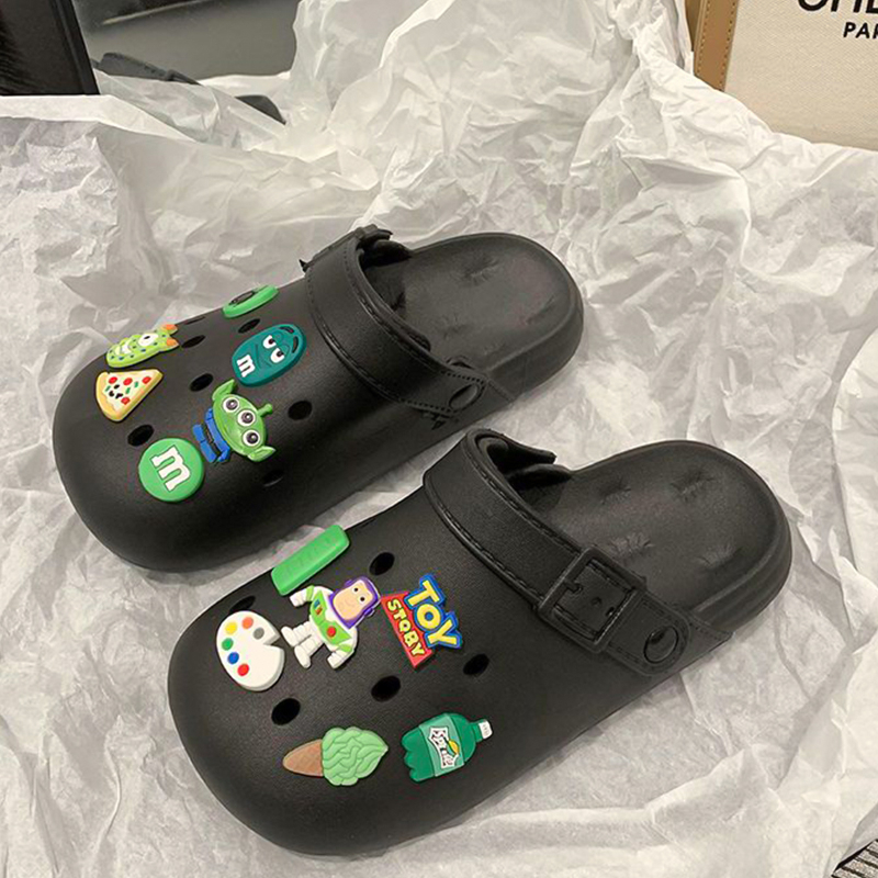 LGShoes รองเท้าแตะหัวโต รองเท้าแฟชั่น สินค้าคุณภาพอย่างดี  มาพร้อมตัวติดการ์ตูนน่ารัก💞👌 สุดคลาสสิค
