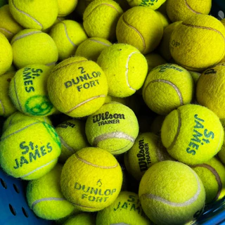 ลูกเทนนิสมือสอง ใช้ฝึก ซ้อม ตีเล่น tennis wilson st.james dunlop fort