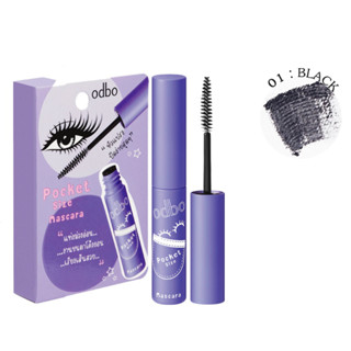 ODBO Pocket Size Mascara โอดีบีโอ พอคเกท ไซร์ มาสคาร่า 01 BLACK รหัส MM132