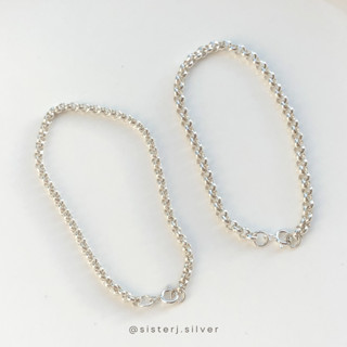 Sister J. rolling bracelet สร้อยข้อมือเงินแท้ /silver925 แถมฟรี !! ตะขอตัว S