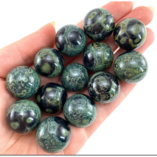 1 Pc Randomly Pick Kambaba Jasper Sphere, crystal ball, green jasper sphere, Kambaba jasper crystal, crystal sphere