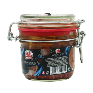 Anchovies In Balance Oil 250 g.LA MONEGASQUE ปลาแองโชวี่ในน้ำมันมะกอกเอ็กตร้าเวอร์จิ้นผสมน้ำมันดอกทานตะวัน 250 กรัม