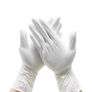 KitchenTalk ถุงมือยางไม่มีแป้ง ขาว (100 ชิ้น)
