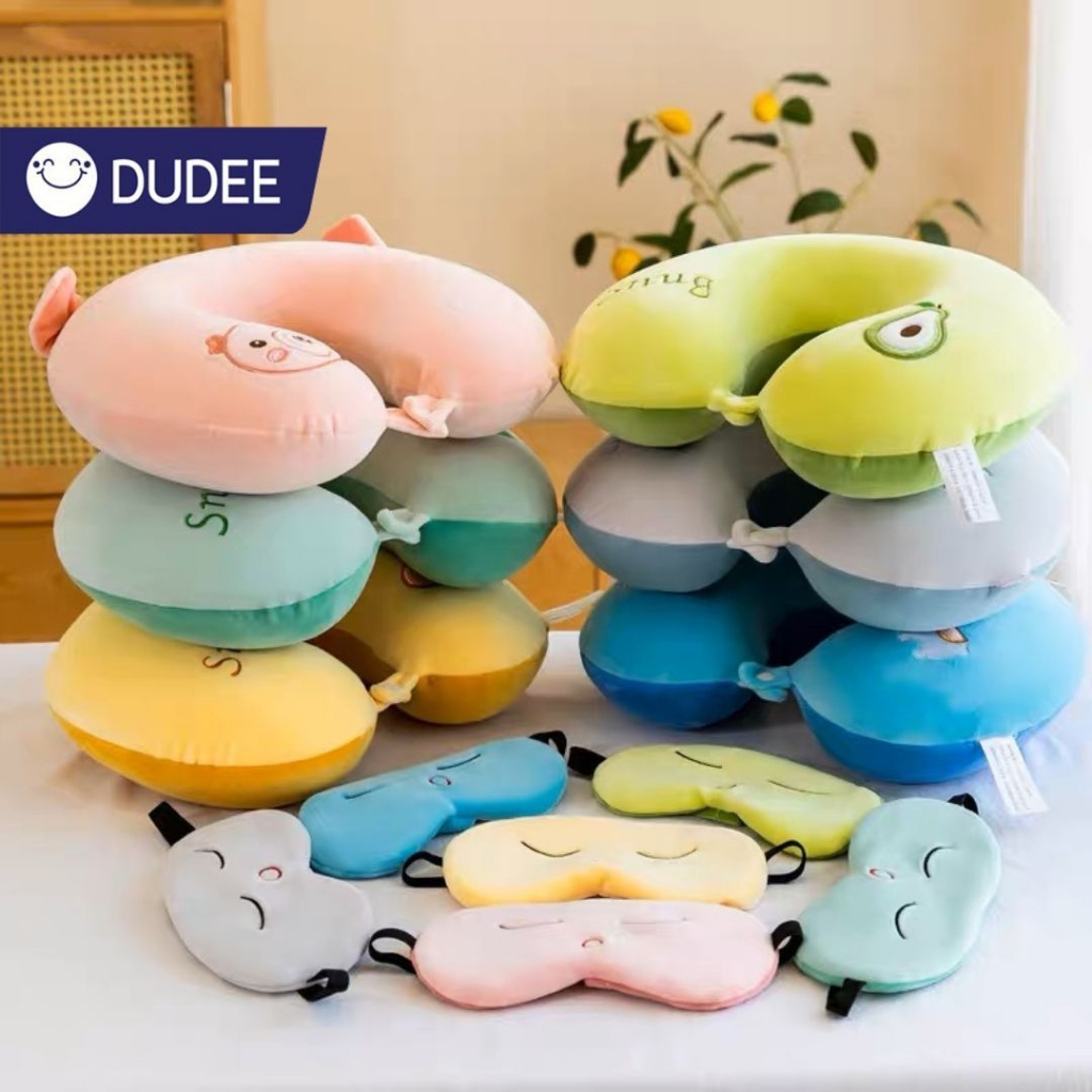 DUDEE หมอนรองคอ ลายการ์ตูนน่ารัก มีหลายลายให้เลือก