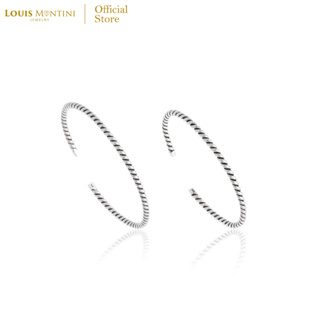 Louis Montini (Jewelry) Sterling Silver 925 Bracelet สร้อยข้อมือเงินแท้ 92.5% สร้อยข้อมือผู้หญิง รูปเกลียว – LJBL13