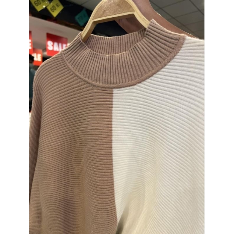 แบรนด์Primark เสื้อแขนยาว เสื้อครอป Primark ทูโทน งาน outlet