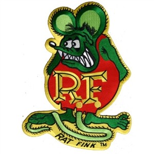 PATCH RAT FINK GREEN (แพ็ตเย็บติด)