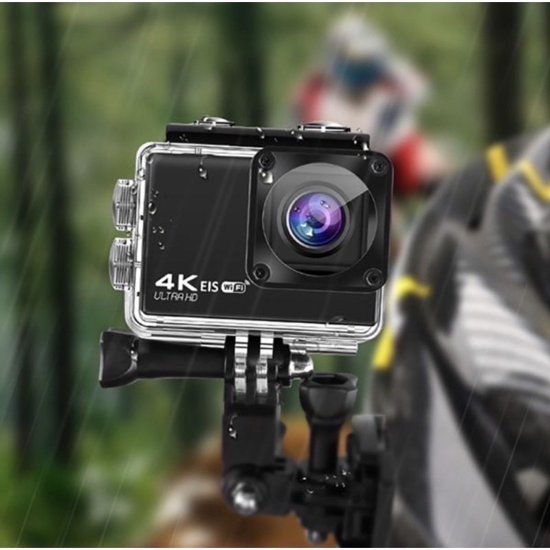 WELLCAM by ausek 4K AT-Q37CR allwinner V316 ACTIONCAMERA มีระบบกันสั่นและ ต่อMICนอกได้ เหมาะ ติดมอไซค์ และ ถ่ายใต้น้ำ