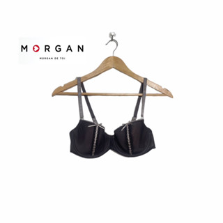 Morgan Bra เสื้อชั้นในมอร์แกน ฟองน้ำบาง สีเทาเข้ม 70C ตัวสุดท้าย