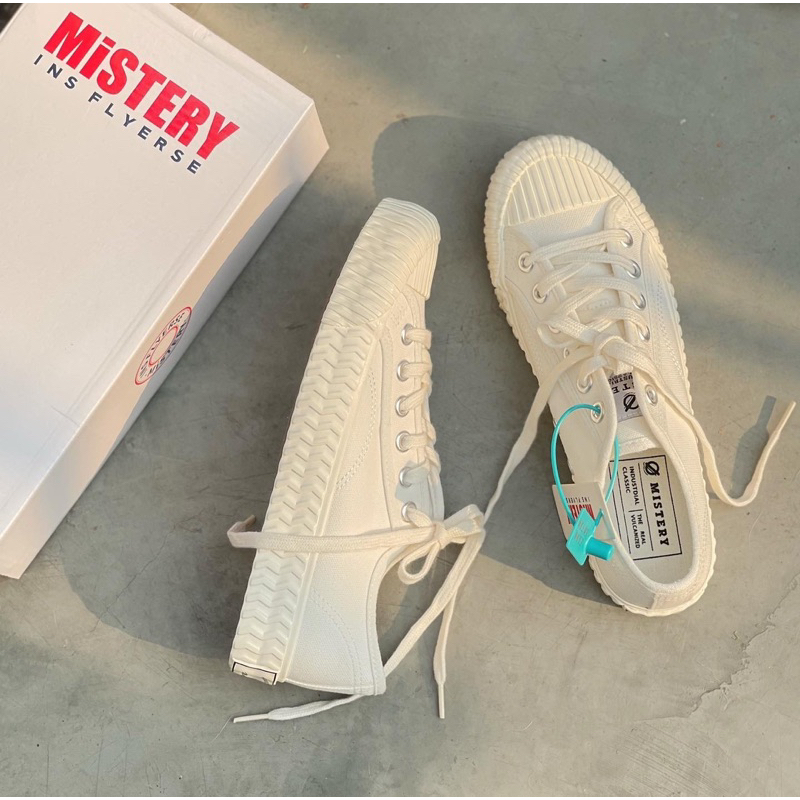 (พร้อมส่งจากไทย) แบรนด์ MISTERY รองเท้าผ้าใบสไตล์วินเทจ รุ่น MISTERY