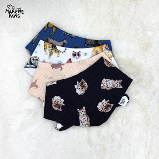 Cat Collection 🐱🐈 Bandana ผ้าพันคอสุนัข ผ้าพันคอสัตว์เลี้ยง ผ้าพันคอแมว