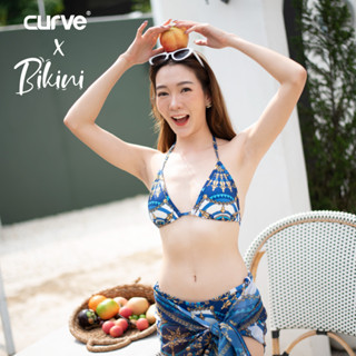 CURVE ชุดว่ายน้ำบิกินี่ สายผูกคอแบบเก๋ๆ free size มีซับใน มีฟองน้ำ ผ้าว่ายน้ำ สินค้าคุณภาพดีมีหลากหลายสี