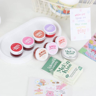 Honey Kiss Balm Soft Cheek Melon Kiss by velenta ฮันนี่คิสบาล์ม ลิปบาล์ม ผงสีออแกนิก บรัชมูส เมล่อนคิส