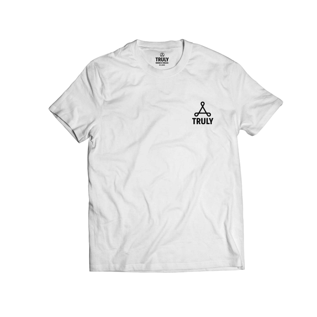 TRULY เสื้อยืดทรูลี่รุ่นกลาปะสีขาว โลโก้ใหม่