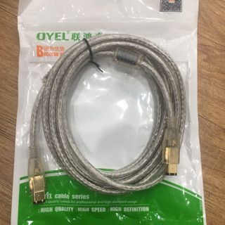 สายเคเบิ้ล  1394 สาย Firewire 400 To Firewire 400 , สาย6 Pin Male ความยาว 5m เมตร สายทนทานแข็งแรงเหนียวได้มาตรฐาน