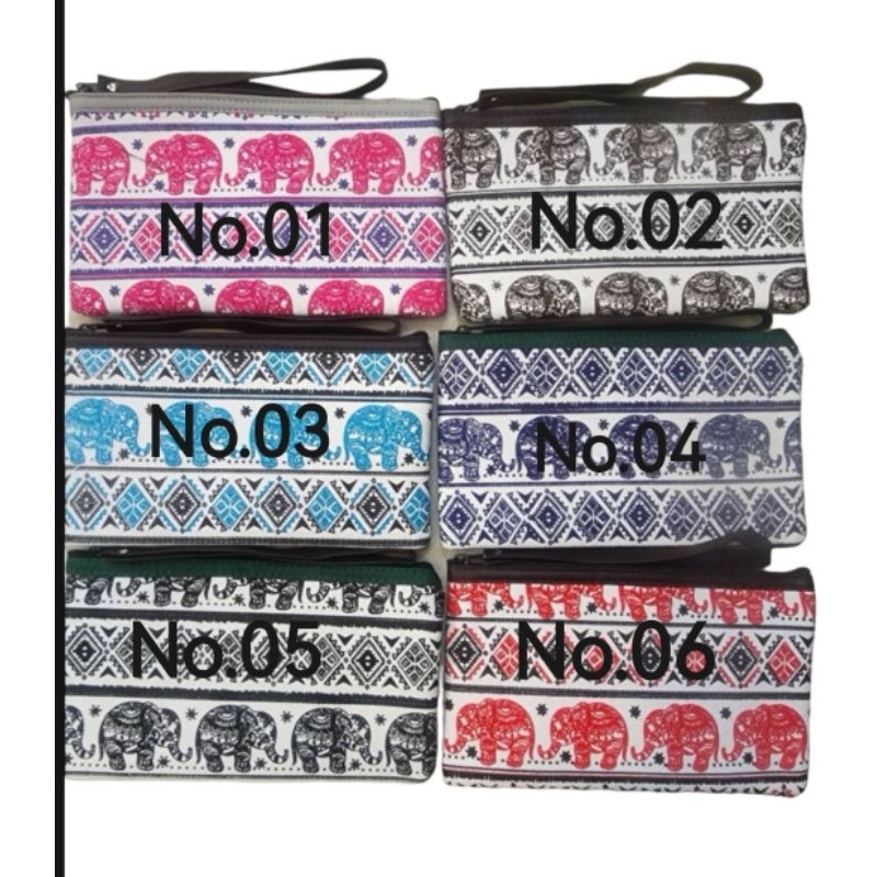 กระเป๋าลายช้าง​ผ้าเเคนวาส​ ของฝากชาวต่างชาติ​Thai​souvenirs ราคา ถูกที่สุด ดีลบีเคเค แกลเลอรีภาพที่ 2